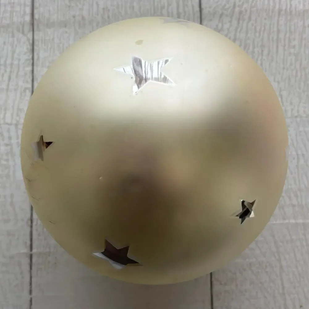 Vintage Department 56 Oversized Frosted Mercury Glass Ornament